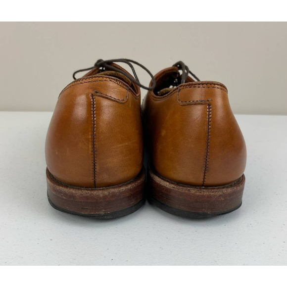 Men Allen Edmonds USA New Orleans leather woven cap toe dress shoes, 10 B - Picture 6 of 9